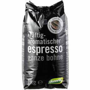 Cafea Espresso boabe, ECO, 1 kg, Dennree