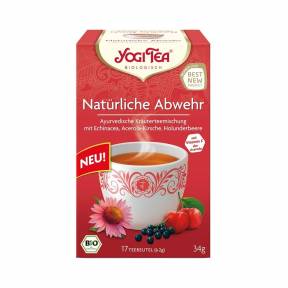 Ceai Aparare Naturala (cu echinacea, acerola si fructe de soc) ECO (17 pliculete x 2 g) 34 g, Yogi Tea