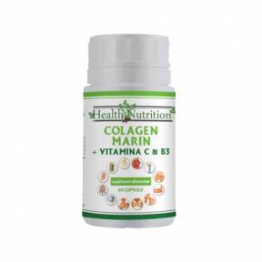 Colagen marin Forte + Vitamina B3 + Vitamina C 60 tablete - Health Nutrition