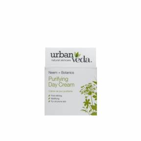 Crema de zi matifianta cu extract de neem organic - ten gras, Purifying - Urban Veda, 50 ml
