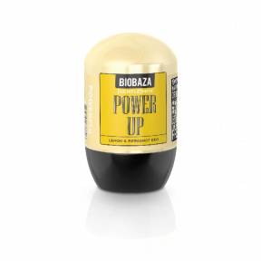 Deodorant natural pe baza de piatra de alaun pentru barbati POWER UP (lamaie si bergamota), Biobaza, 50 ml