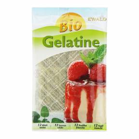 Foi de gelatina alimentara (12 buc), ECO, 20 g, Ewald