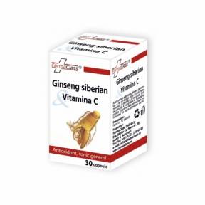 Ginseng siberian Vitamina C 30 cp Farmaclass