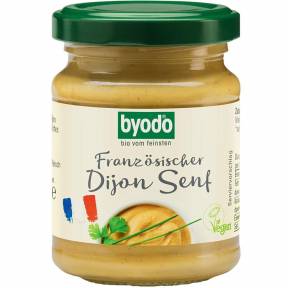 Mustar de Dijon ECO, fara gluten, 125 ml, Byodo