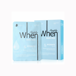 Set Masca coreana hidratanta pentru ten uscat, Water Wish, 115 ml, Simply When (5 buc)