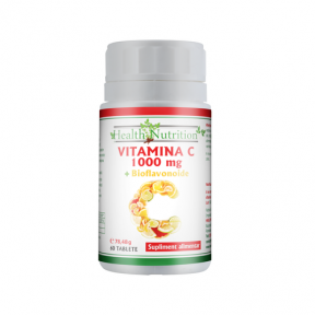 VITAMINA C 1000 mg - 60 tablete + Bioflavonoide - Health Nutrition