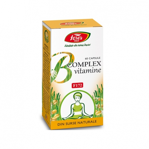 B Complex Vitamine Naturale  60 capsule Fares