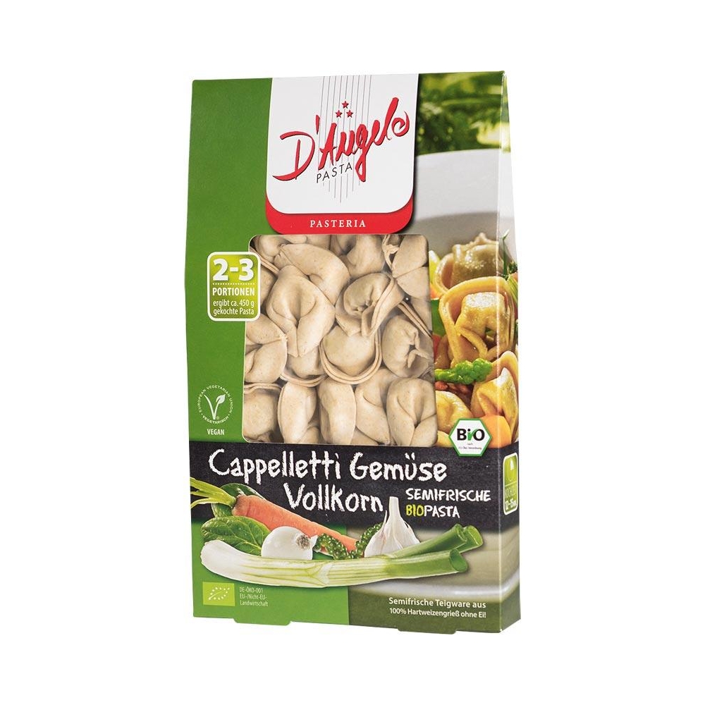 Cappelletti cu legume ECO 250 g, D'Angelo