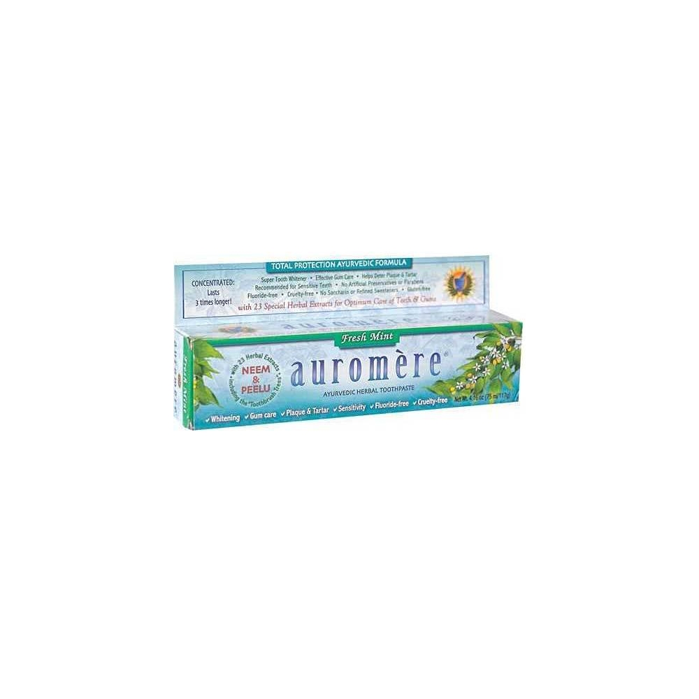 Pasta de dinti, Fresh Mint, 75 ml/117 g, Auromere